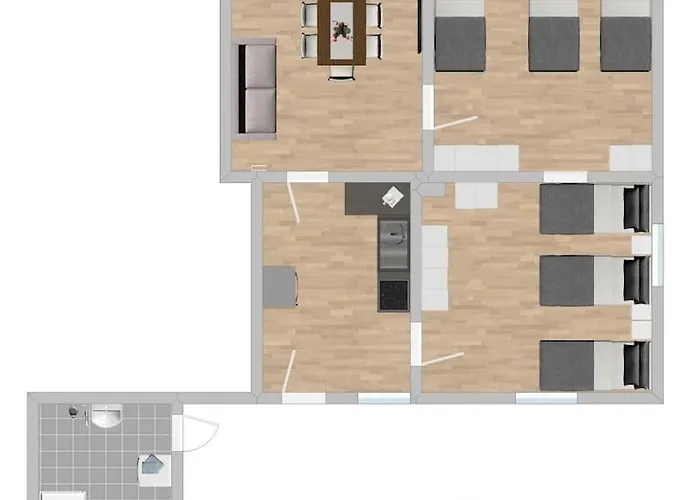 Sad214 - Zentrale Monteurwohnung übergangswohnung